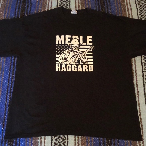 Merle Haggard Y2K Concert Tee Shirt - Picture 1 of 11